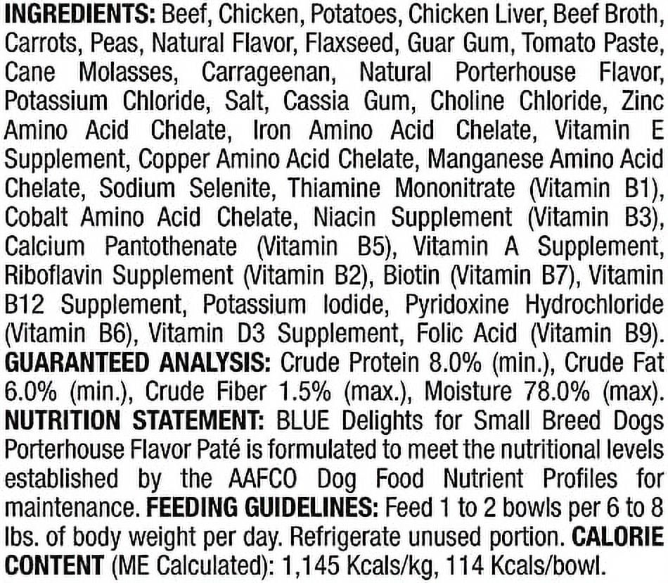 Natural Adult Small Breed Wet Dog Food Cups, Pate Style, Porterhouse Flavor in Savory Juice 3.5-oz (Pack of 12) S185332