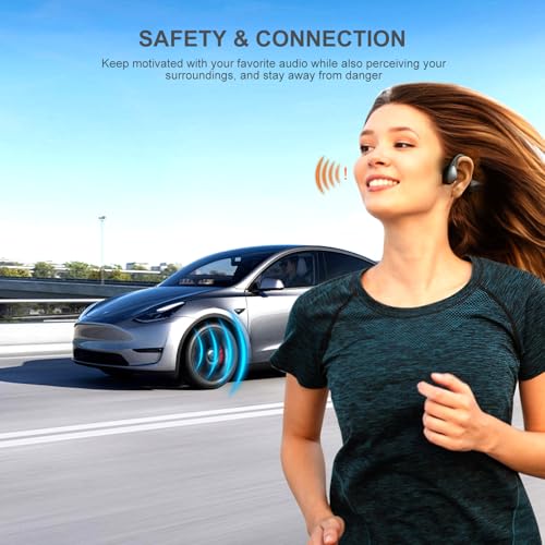 Bone Conduction Headphones with HD Mic, 12hrs Playtime, IPX6 Waterproof I905
