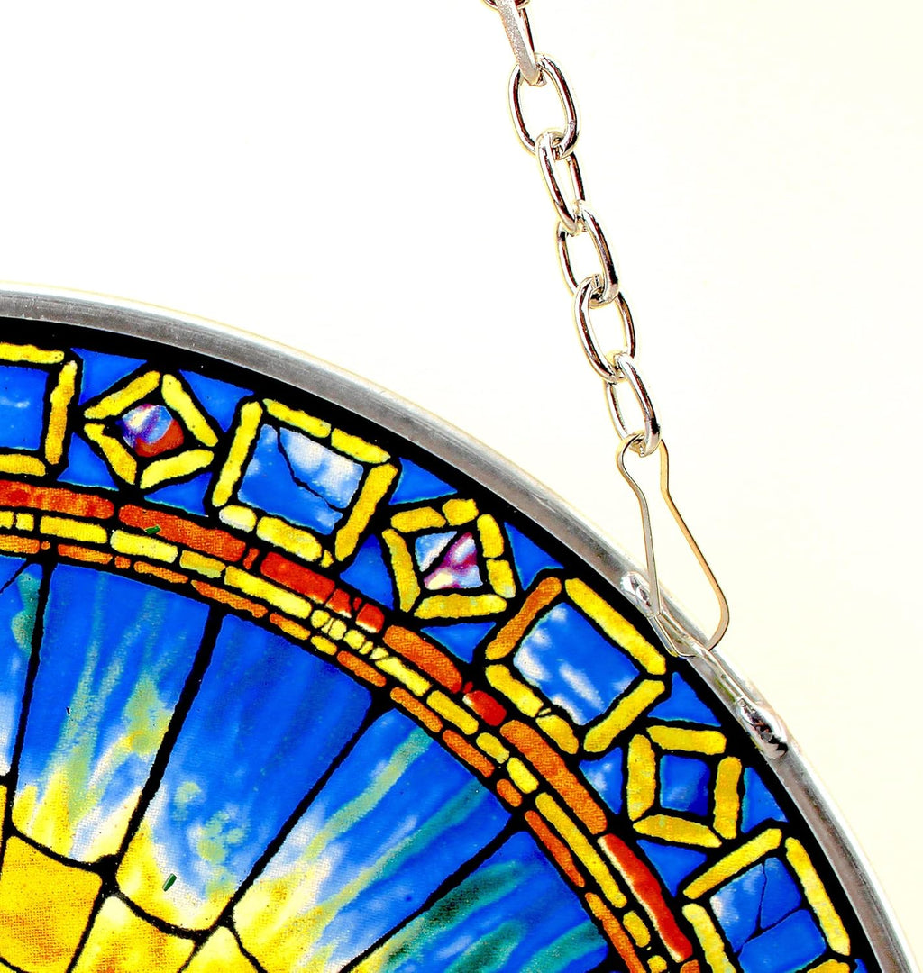 Stained Glass Panel Window Hangings, 10.50" x 10.50", Full Color H779411