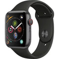 44MM Space Gray Aluminum Case Black Sport Band Refurbished Apple Watch Series 4 Y7085