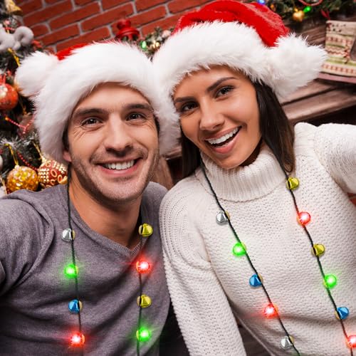 3Pcs Bells Light up Christmas Necklace S325