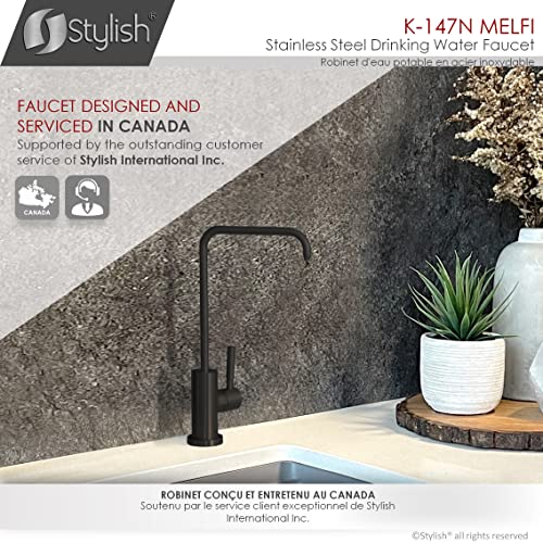 Matte Black Kitchen Sink Drinking Water Faucet T9623