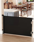 2 Pack Retractable Mesh Baby Gate 33" Tall Extends to 55" Wide White T164