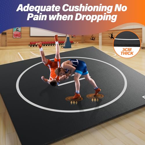 10' x 10' Black Wrestling Mat O5065