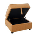 Caramel Square Ottoman Storage Footrest K297