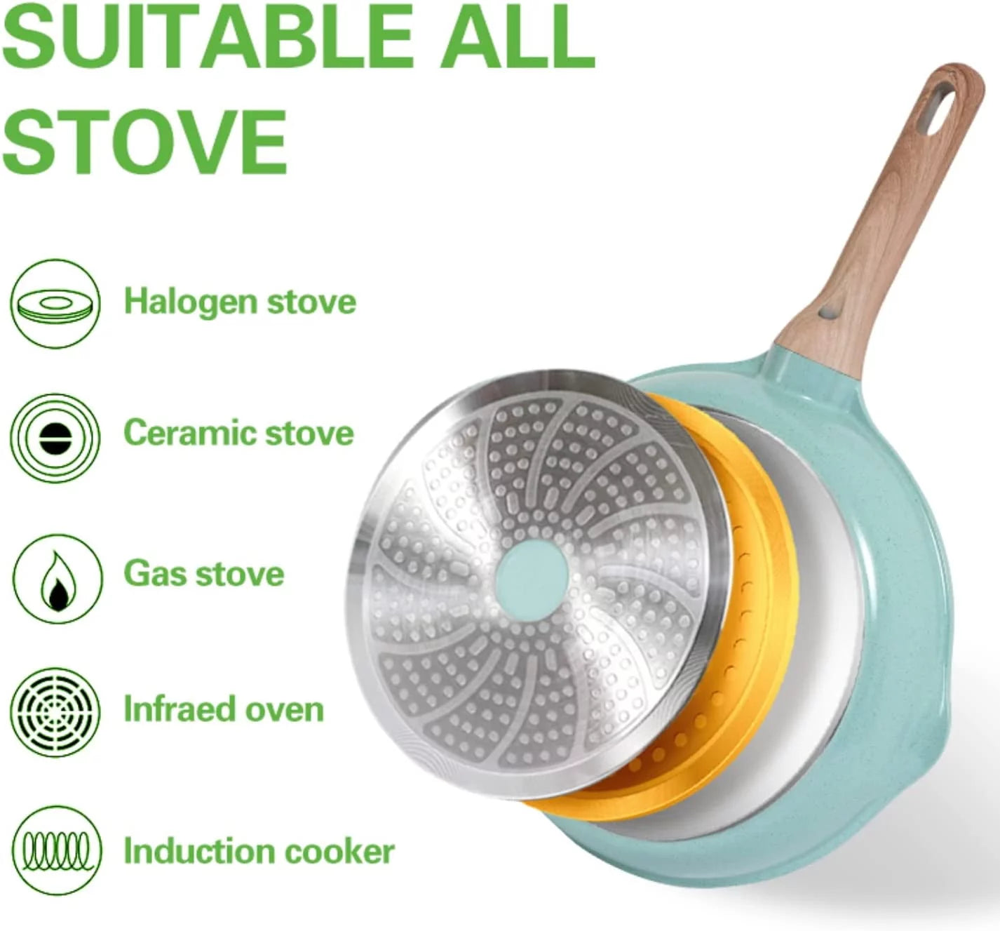 12-Piece Nonstick Granite Cookware Set P375454