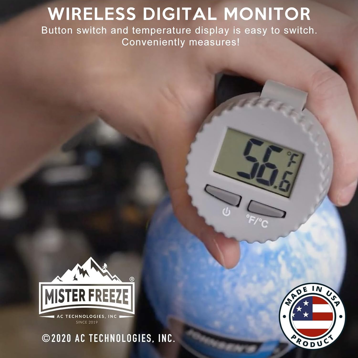 14 Oz R134a Refrigerant Recharge Kit with Wireless Digital Temperature Sensor U14318