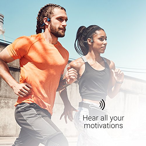 Canyon Red Bone Conduction Wireless Bluetooth Headphones with Reflective Strips M6824