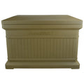 Oak Color Horizontal Large Package Delivery Box with Lift Off Lid A218039