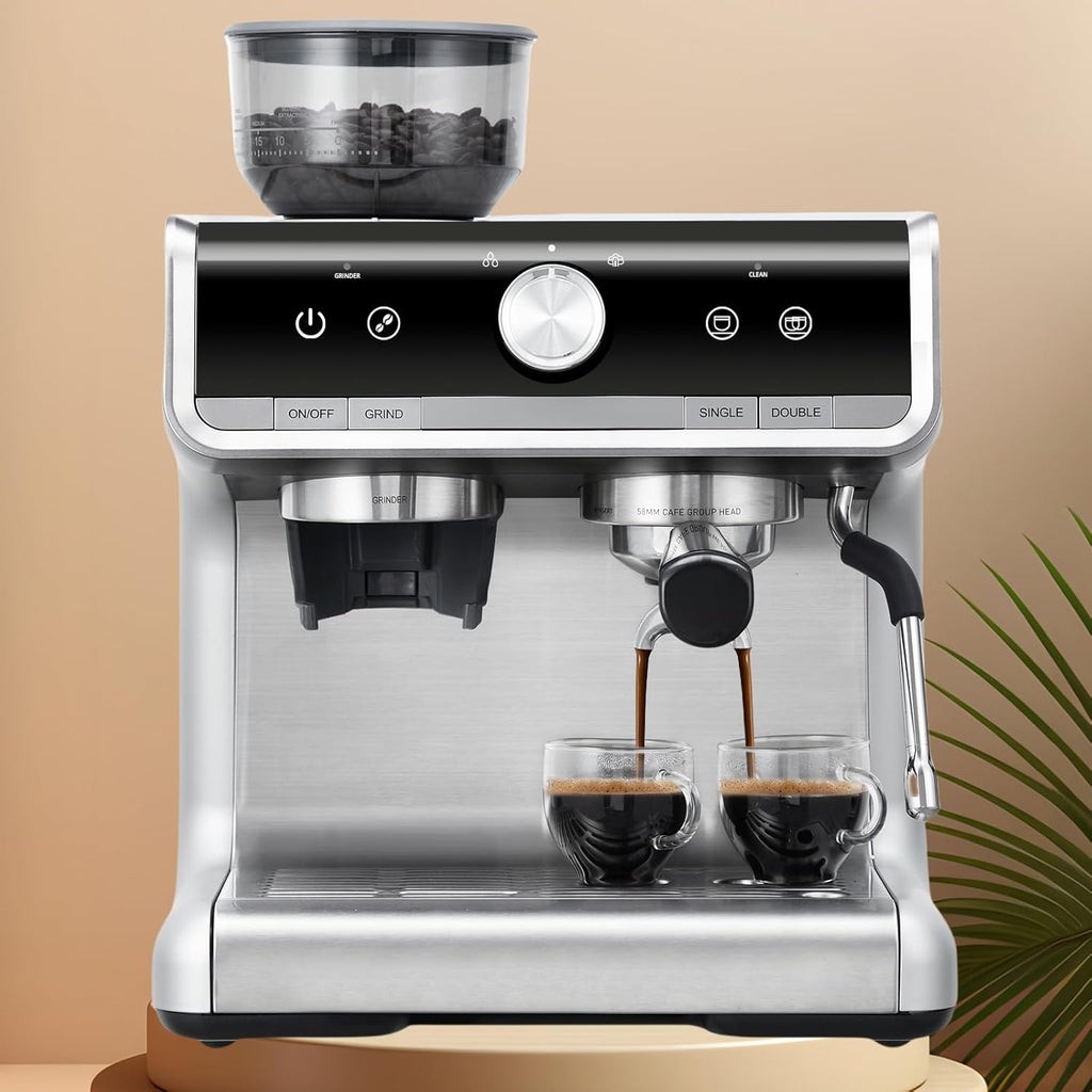 Stainless Steel Espresso Maker 20 Bar Pressure 2.8L Water Tank K9013