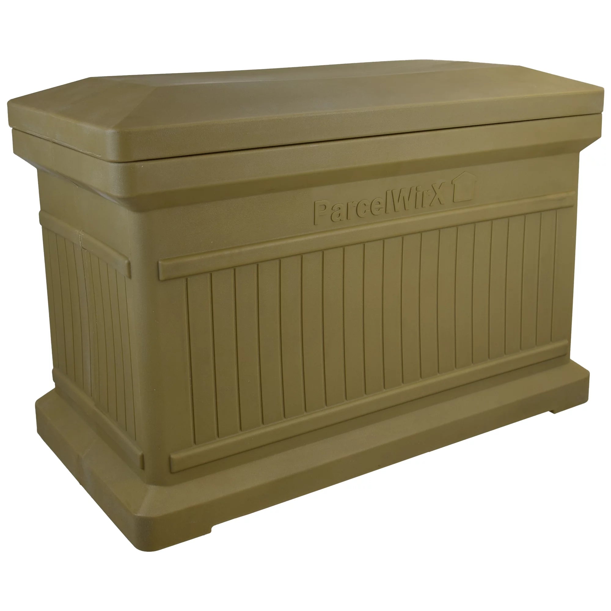 Oak Color Horizontal Large Package Delivery Box with Lift Off Lid A218039