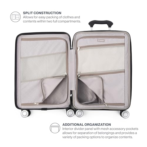 Royal Blue 21 Inch Hardside Expandable Luggage with 8 Spinner Wheels J498624
