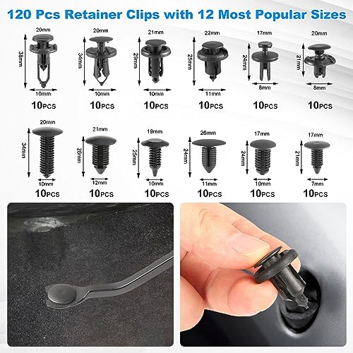 342 Pcs Trim Removal Tool Kit with Clip Plier Z73188