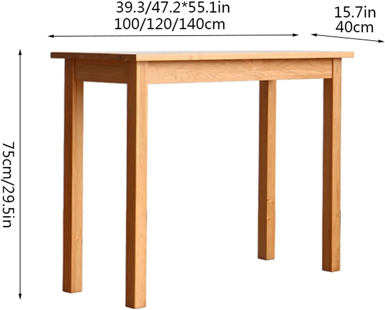 Narrow Wooden Writing Desk P319750