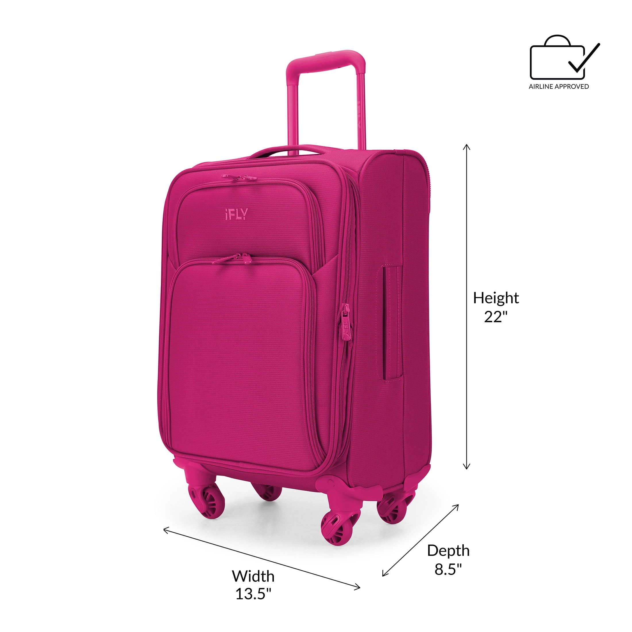 Fuchsia 20" Carry-on Luggage F72890
