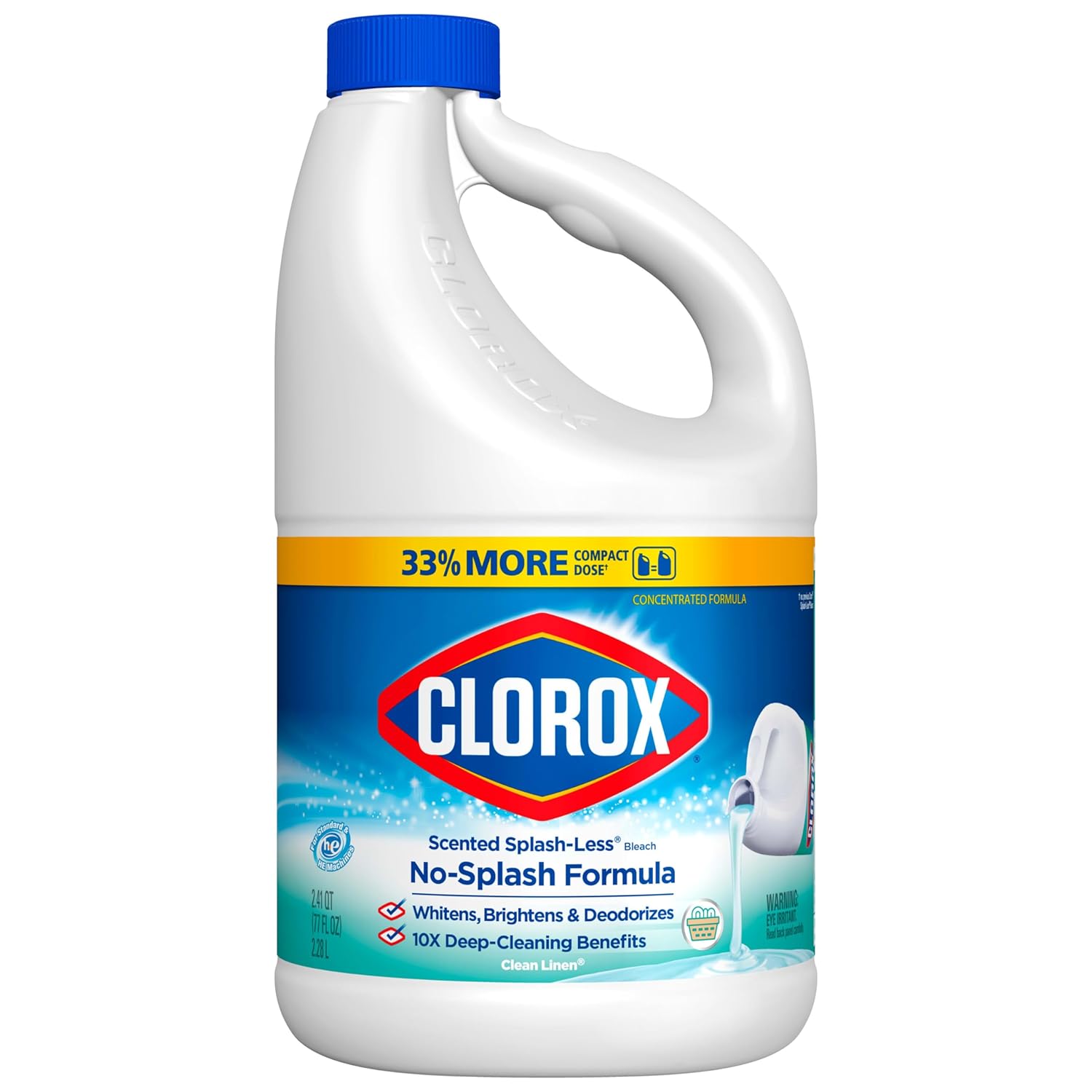 Concentrated Bleach, Clean Linen, 77 Ounce Bottle X4522