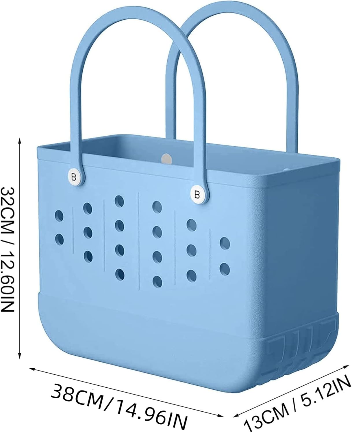Blue Silicone Tote Bag K811440