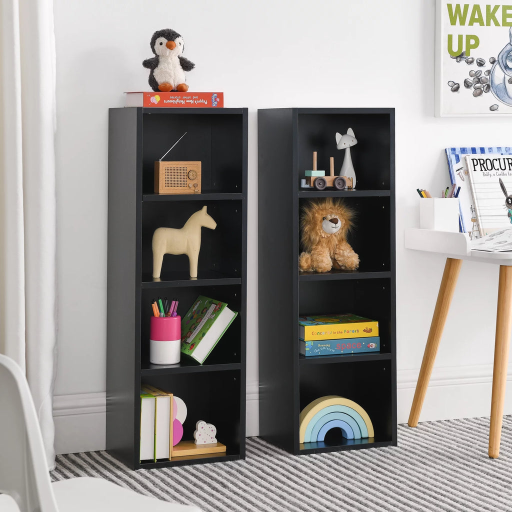 8-Tier Media Tower Rack with Adjustable Shelves O760