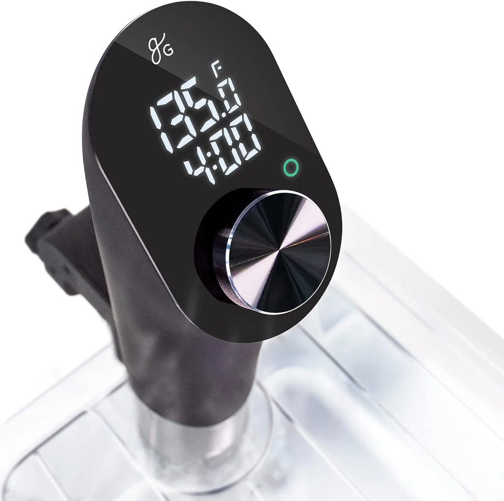 1100 Watt Sous Vide Cooker with Plastic Container, Lid, and Neoprene Sleeve M118329