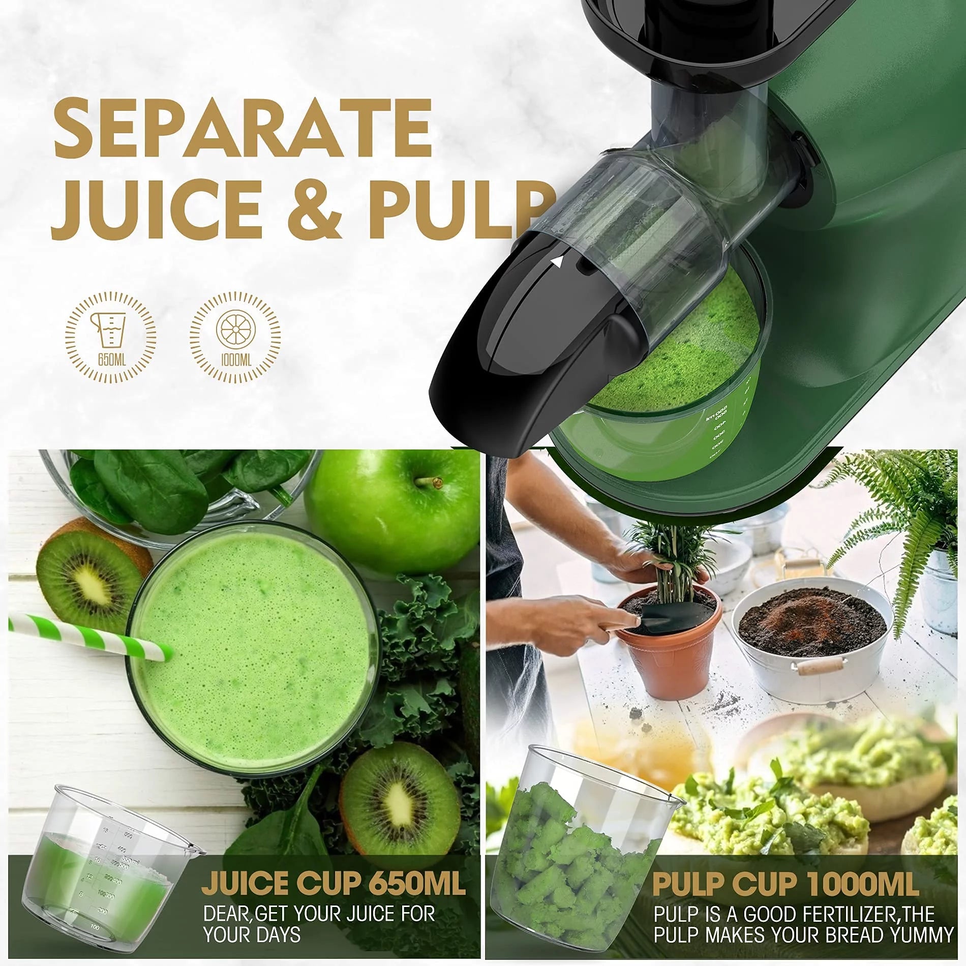 Slow Masticating Cold Press Juicer W32382