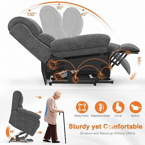 Super Oversized Lift Recliner with Massage and Heat Y58118