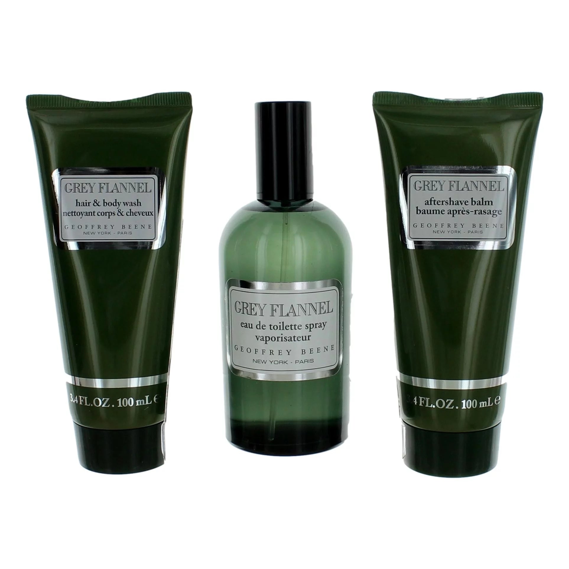 3 Pc Gift Set EDT Spray, After Shave Lotion, Hair and Body Wash S783557