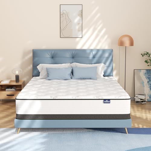10 Inch Full Mattress Hybrid with Memory Foam and Pocketed Coils B800