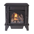 Black Dual Fuel Gas Stove with Remote Control A22715
