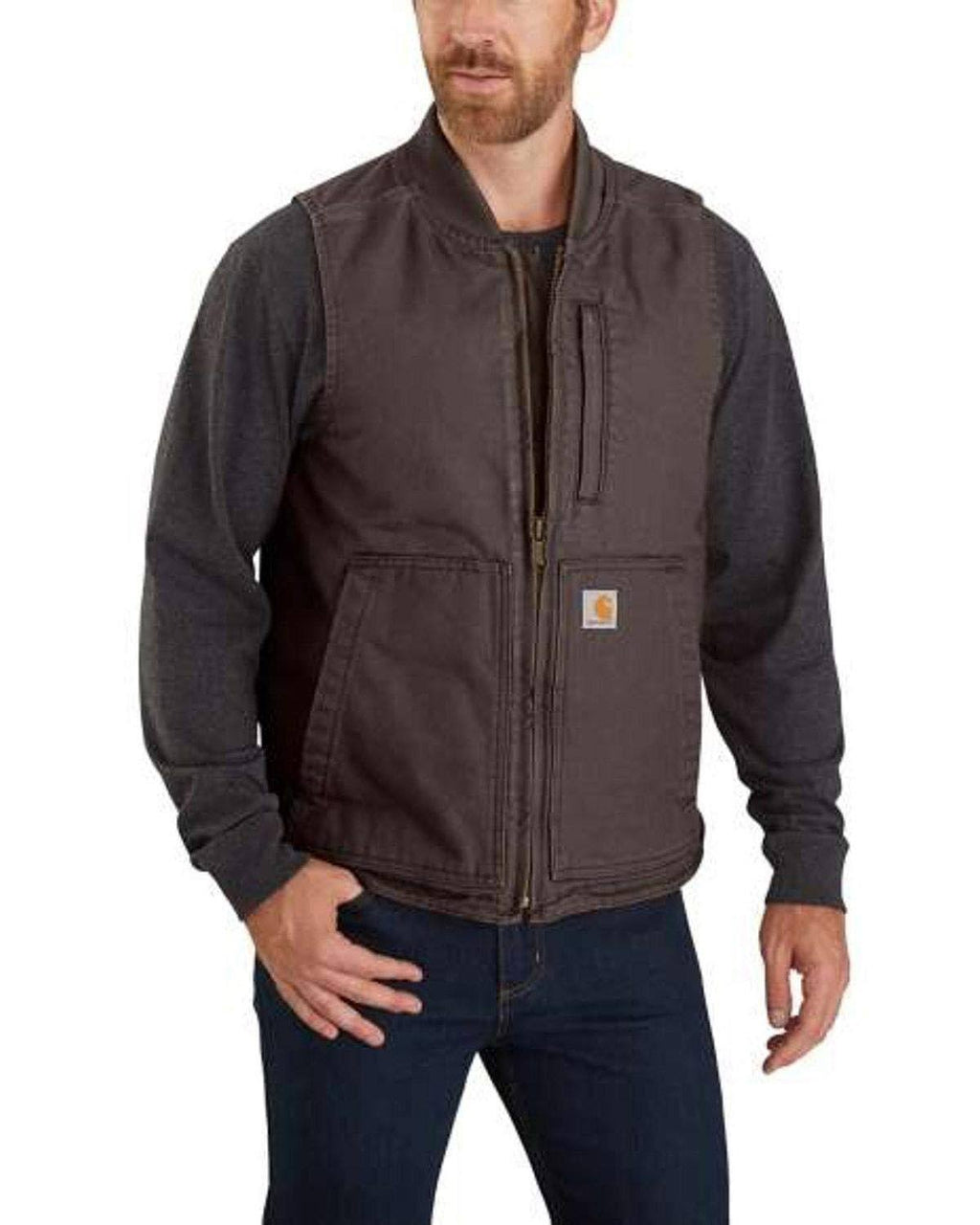 Dark Brown Insulated Duck Vest E627871