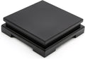 Square Wood Display Stand 6.7" W x 6.7" D x 1.7" H (Black) S656