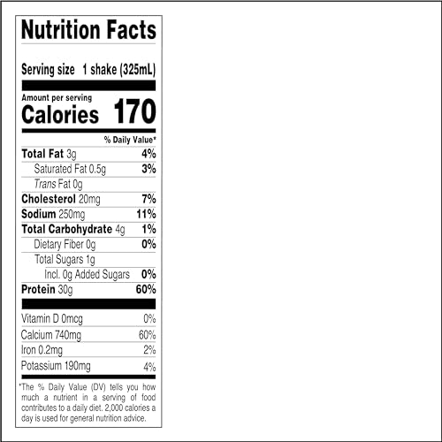 11 fl.oz 4 Count (Pack of 3) Salted Caramel Protein Shake U780