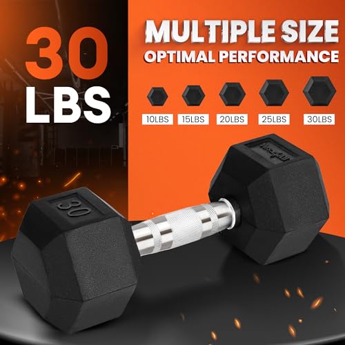 Chrome Hex Dumbbells 5-50 LBS Single V106188