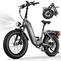 20" Fat Tire Step-Thru Electric Bike with 48V 15AH Removable Battery, 7-Speed H8493