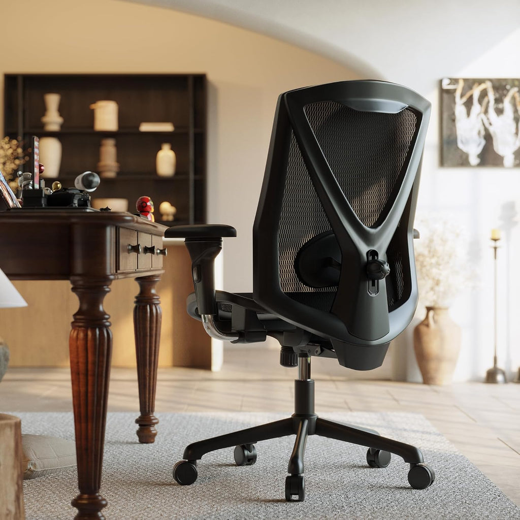 Executive Office Chair with Adjustable Lumbar Support and Swivel Mesh C602