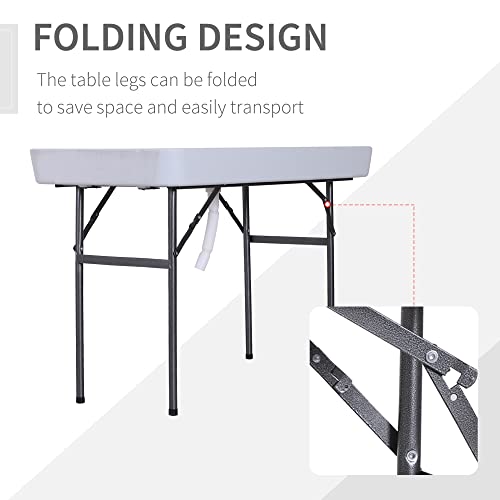 Portable Folding Fish Fillet Cleaning Table with Sink Y757