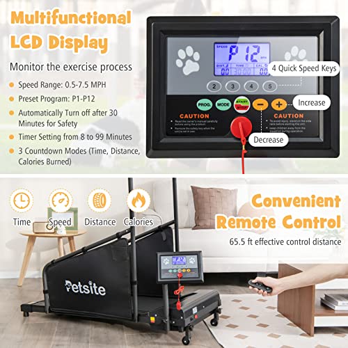 Dog Treadmill with LCD Display Screen, 220 LBS Y994208