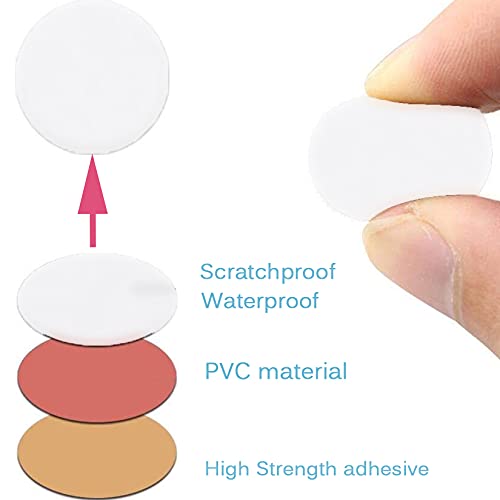 Self-Adhesive Screw Hole Stickers White (21mm) K608011