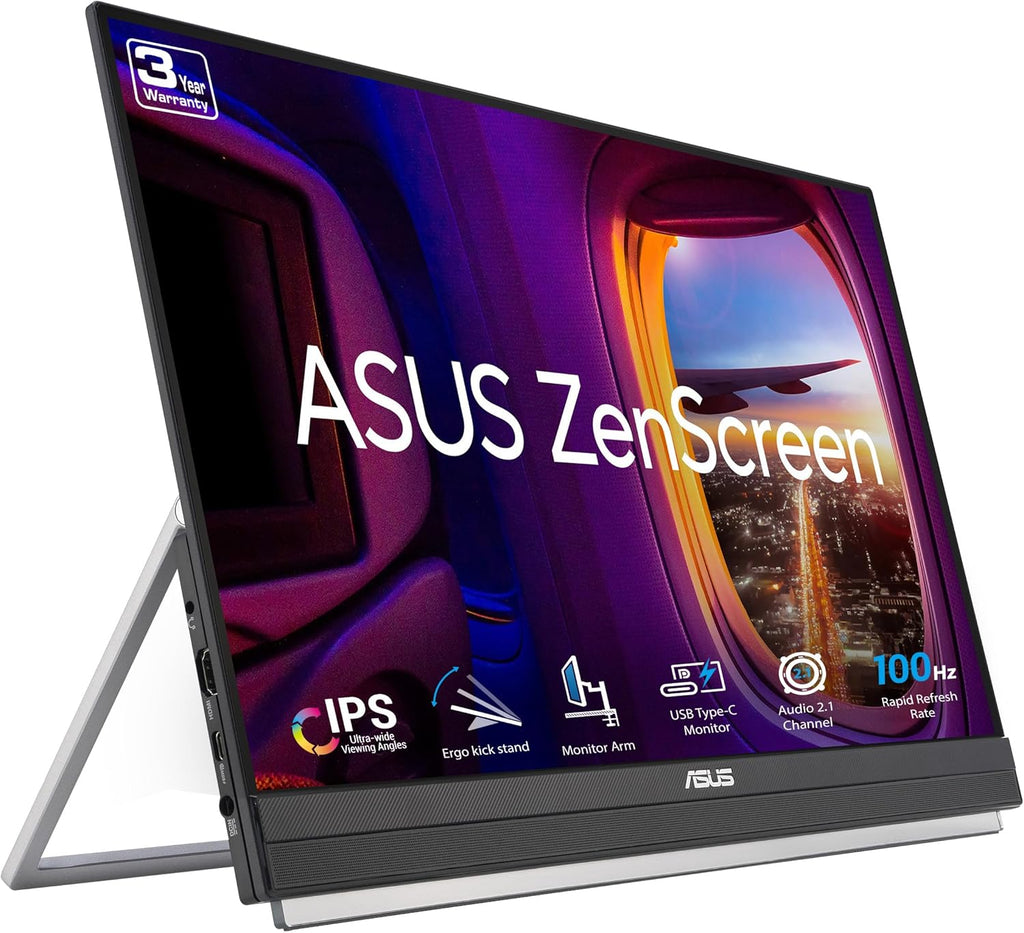 22” 1080P Portable Monitor Full HD IPS 100Hz USB-C F1135