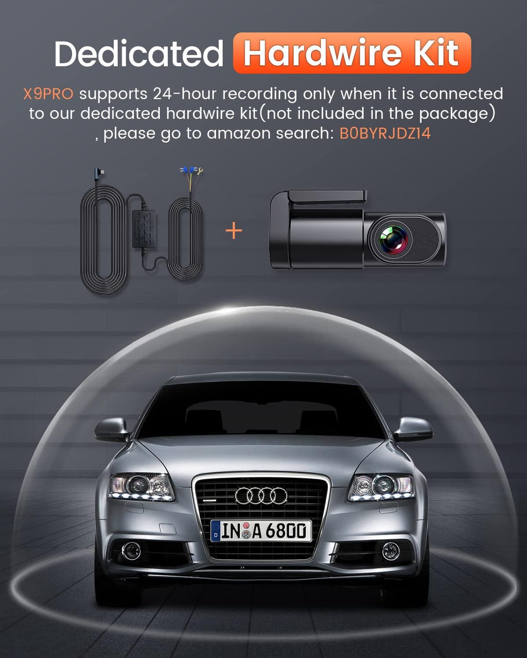 2.5K Car Dash Cam with Night Vision D225
