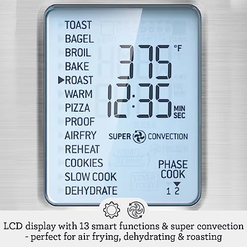 Brushed Stainless Steel Convection Oven Air Fryer H4362