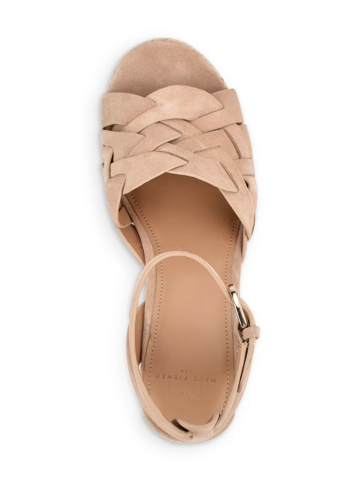 Light Natural Beige Leather Espadrille Shoes V155924