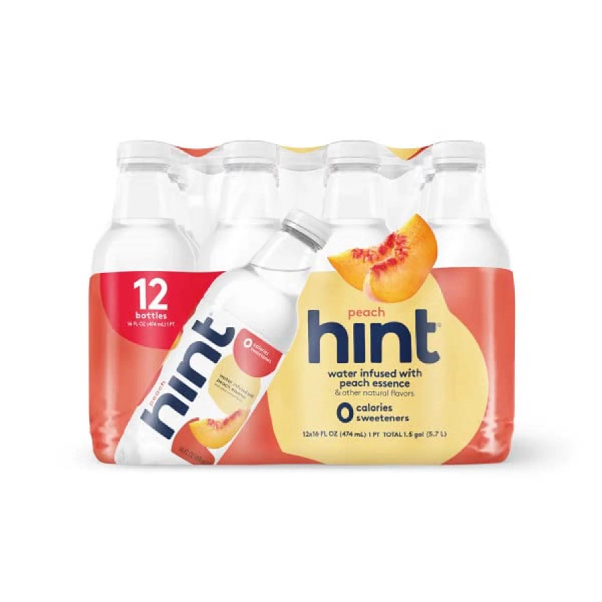 16 Fl Oz Pack Of 12 Peach Water D789