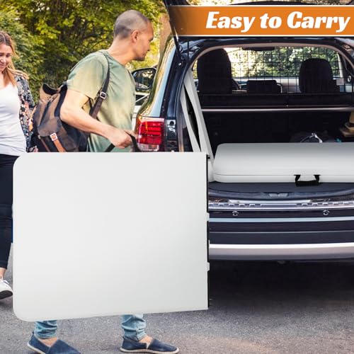 White 6 Foot Heavy Duty Plastic Folding Table U72788