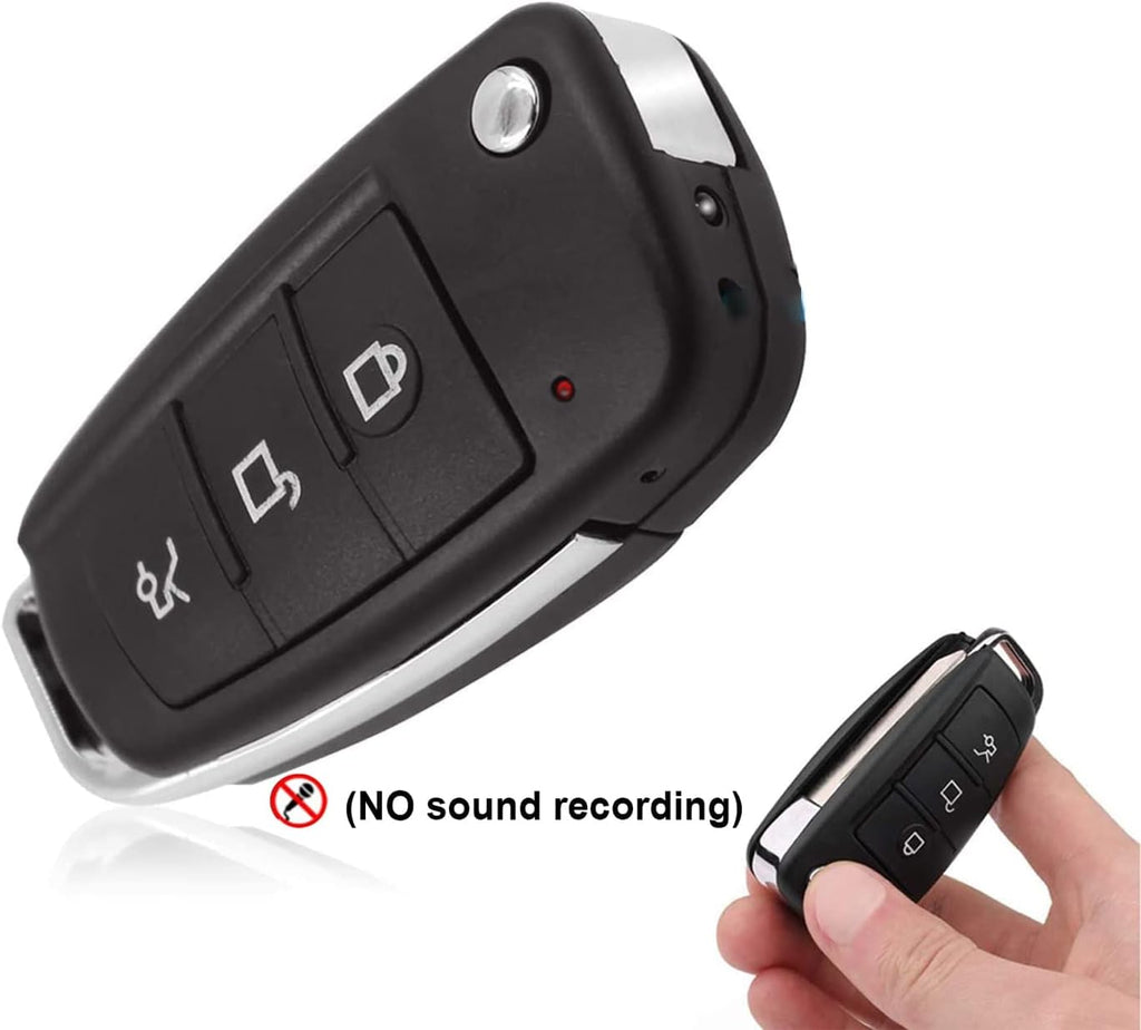 32g Car Key Spy Camera with IR Night Vision Motion Detection HD 1080P Pack of 2 W6319