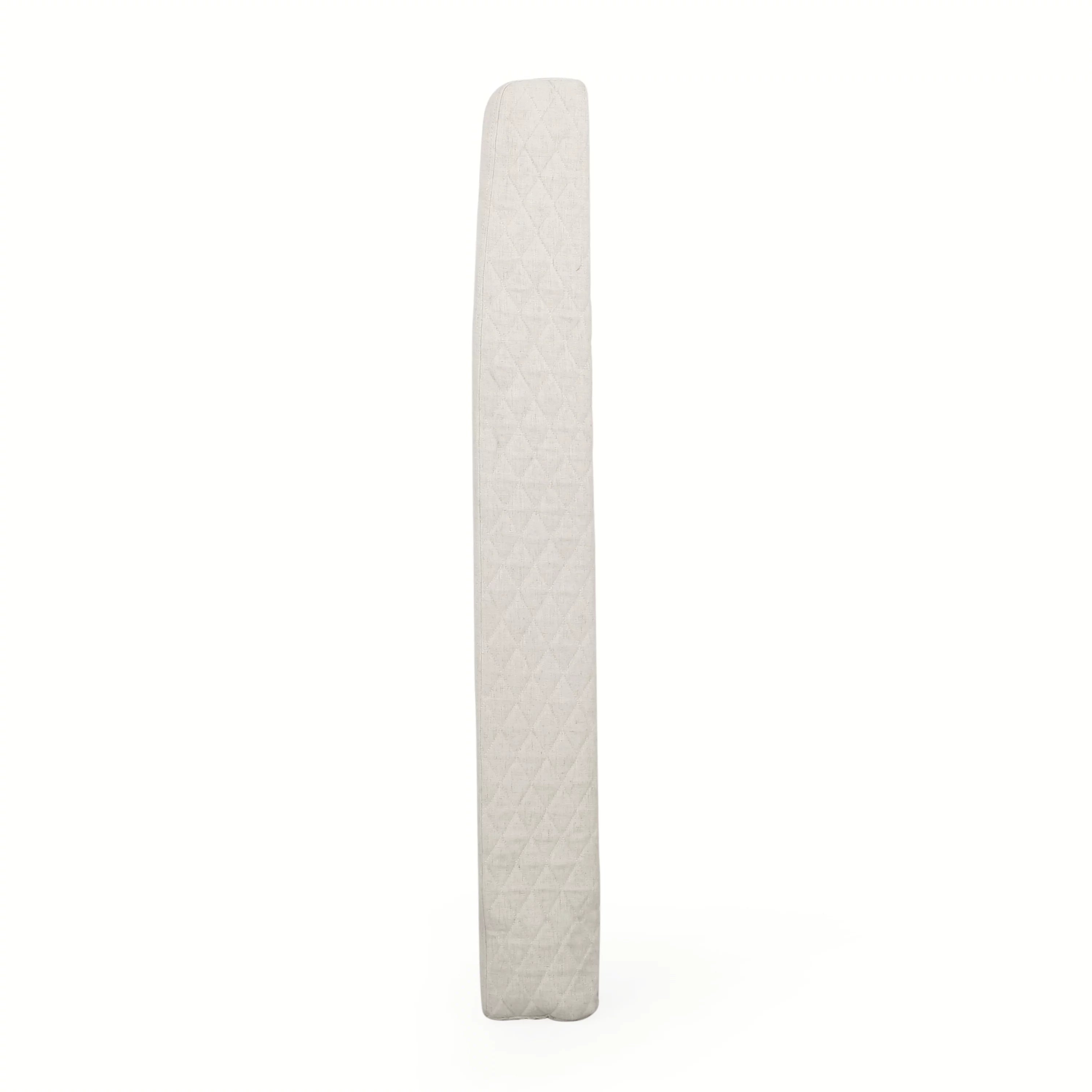 Beige Fabric Wingback Headboard L951108