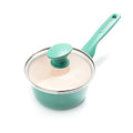 Turquoise Ceramic Nonstick 2QT Saucepan with Lid T72690
