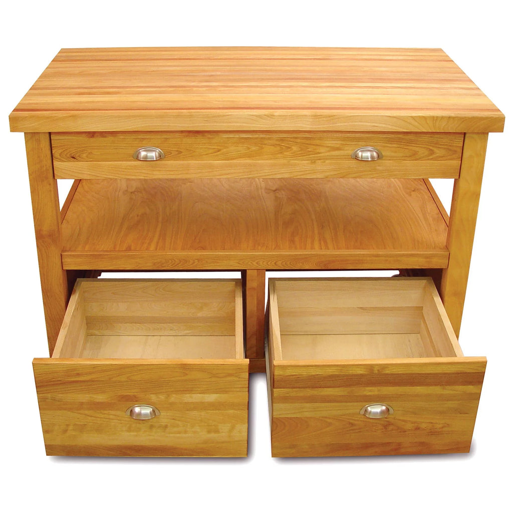 Natural Butcher Block Island Workcenter C386021
