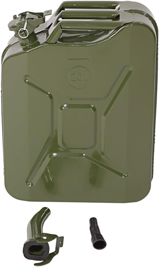 20L 5 Gallon Cold-Rolled Plate Gas Can with Flexible Spout Z478609