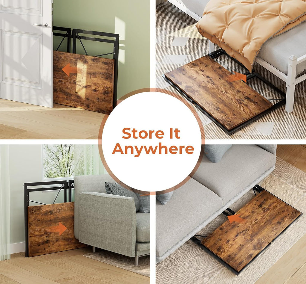 31.5 inch Folding Desk with Led Lights X74230