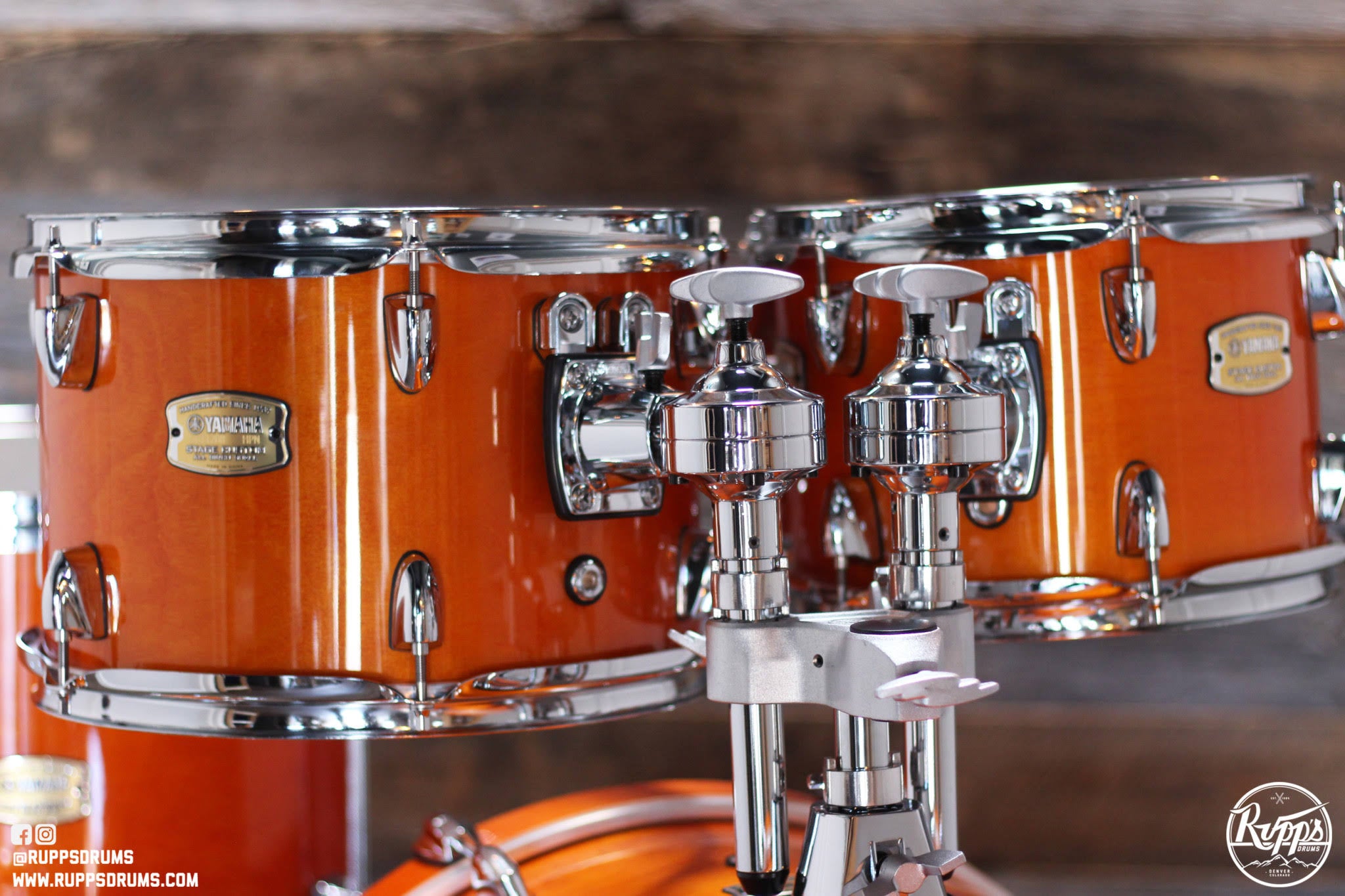 5-Piece Birch Shell Pack with 20x22 Bass Drum Honey Amber G514